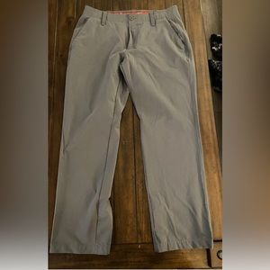 Under Armour 1289878 Match Play Golf Pants Grey Stretch 34x30 Flex Waistband